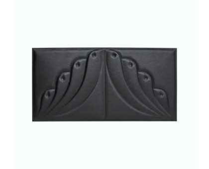 Мягкая стеновая панель Angel 300х600 мм - Black