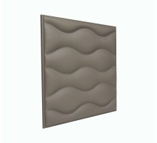 Мягкая стеновая панель из экокожи Wave 400 х 400 мм - Chestnut в г. Екатеринбург