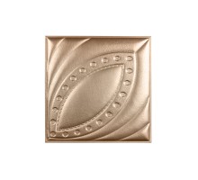Мягкая стеновая панель из экокожи Petal 400х400 мм - Gold