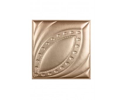 Мягкая стеновая панель из экокожи Petal 400х400 мм - Gold