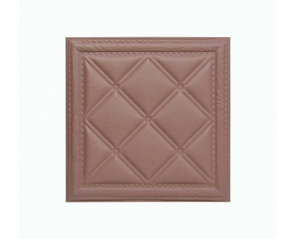 Мягкая стеновая панель из экокожи Classic 400х400 мм - Salmon