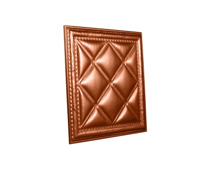 Мягкая стеновая панель  из экокожи Classic 400х400 мм - Bronze
