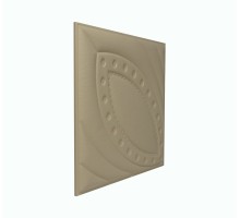 Мягкая стеновая панель из экокожи Petal 400х400 мм - Latte