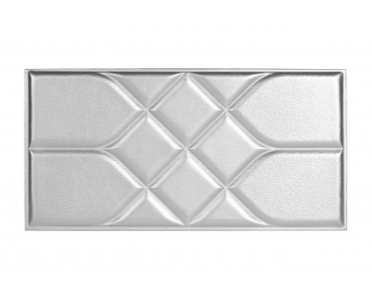 Мягкая стеновая панель Road 300х600 мм - Silver