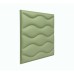 Мягкая стеновая панель из экокожи Wave 400 х 400 мм - Olive