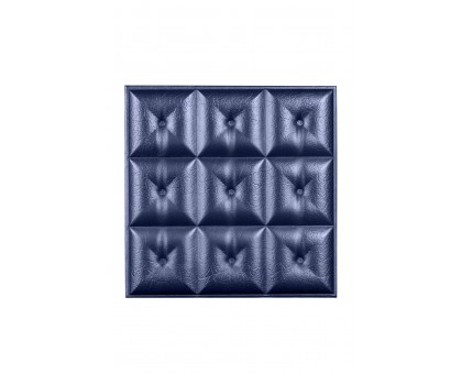 Мягкая стеновая панель из экокожи Boss 400х400 мм - Navy