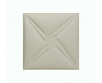 Мягкая стеновая панель из экокожи Stella 400х400 мм - Almond