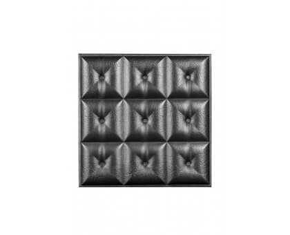 Мягкая стеновая панель из экокожи Boss 400х400 мм - Platinum