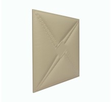 Мягкая стеновая панель из экокожи Stella 400х400 мм - Latte