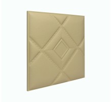 Мягкая стеновая панель из экокожи Luck 400 х 400 мм - Peach