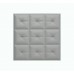 Мягкая стеновая панель из экокожи Boss 400х400 мм - Gray
