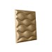 Мягкая стеновая панель из экокожи Wave - Gold