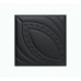 Мягкая стеновая панель из экокожи Petal 400х400 мм - Black