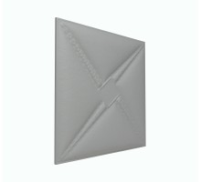 Мягкая стеновая панель из экокожи Stella 400х400 мм - Gray