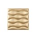 Мягкая стеновая панель из экокожи Wave - Gold