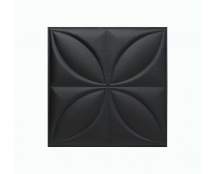 Мягкая стеновая панель Four Seasons 400х400 мм - Black