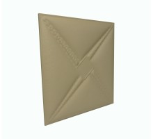 Мягкая стеновая панель из экокожи Stella 400х400 мм - Brandy