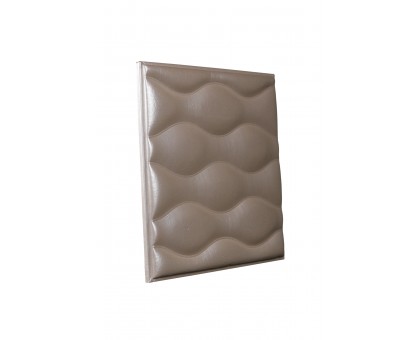 Мягкая стеновая панель из экокожи Wave - Sunrise