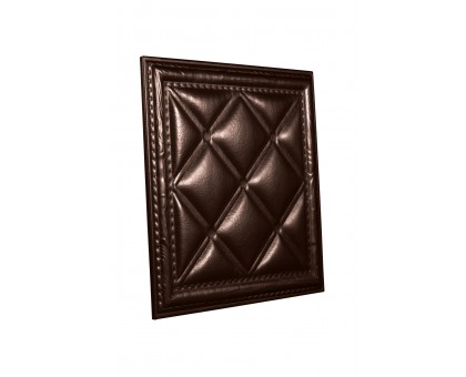 Мягкая стеновая панель  из экокожи Classic 400х400 мм - Burbon