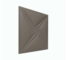Мягкая стеновая панель из экокожи Stella 400х400 мм - Chestnut