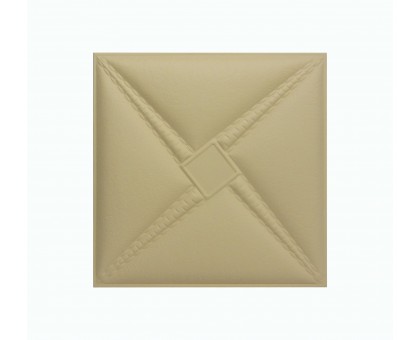 Мягкая стеновая панель из экокожи Stella 400х400 мм - Peach