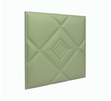 Мягкая стеновая панель из экокожи Luck 400 х 400 мм - Olive