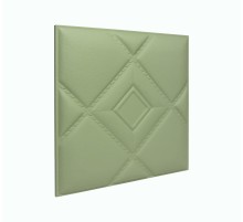 Мягкая стеновая панель из экокожи Luck 400 х 400 мм - Olive в г. Екатеринбург