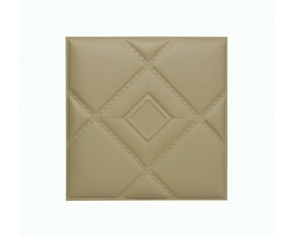 Мягкая стеновая панель из экокожи Luck 400 х 400 мм - Brandy