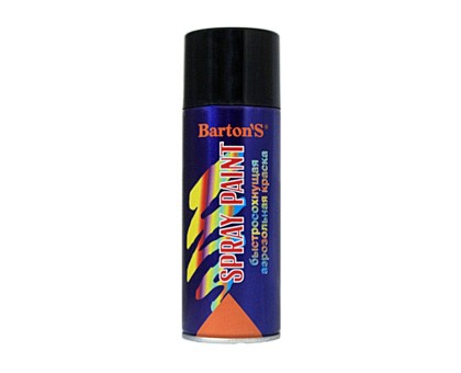 Краска аэрозольная Barton'S Spray Paint Черная глянец в г. Екатеринбург