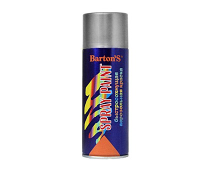 Краска аэрозольная Barton'S Spray Paint Серебро в г. Екатеринбург