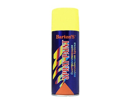 Краска аэрозольная Barton'S Spray Paint Желтая глянец в г. Екатеринбург