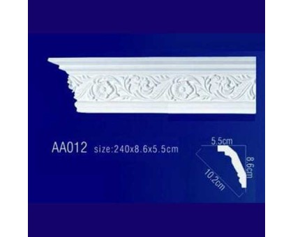 потолочный плинтус с орнаментом Гибкий AA012F в г. Екатеринбург