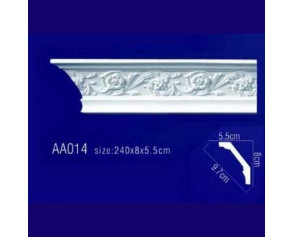 потолочный плинтус с орнаментом Гибкий AA014F в г. Екатеринбург
