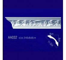 потолочный плинтус с орнаментом Гибкий AA032F в г. Екатеринбург