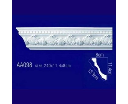 потолочный плинтус с орнаментом Гибкий AA098F в г. Екатеринбург