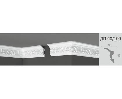 Потолочный плинтус с рисунком ДП 40/100  в г. Екатеринбург
