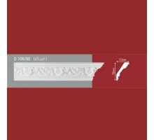 Плинтус потолочный полистиролD106-90 (45)