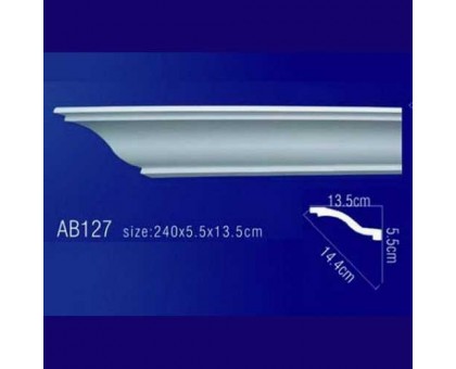 AB127 Плинтус потолочный без орнамента в г. Екатеринбург