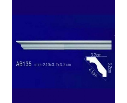 Плинтус потолочный без орнамента Гибкий AB135F в г. Екатеринбург