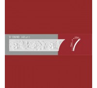 Плинтус потолочный полистиролD138-80 (48)