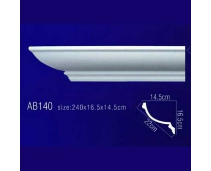 AB140 Плинтус потолочный без орнамента в г. Екатеринбург