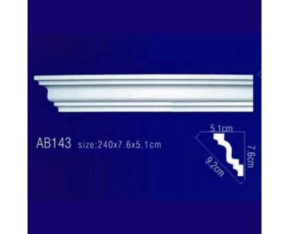 Плинтус потолочный без орнамента Гибкий AB143F в г. Екатеринбург