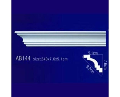 AB144 Плинтус потолочный без орнамента в г. Екатеринбург