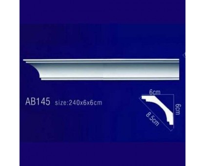 Плинтус потолочный без орнамента Гибкий AB145F в г. Екатеринбург