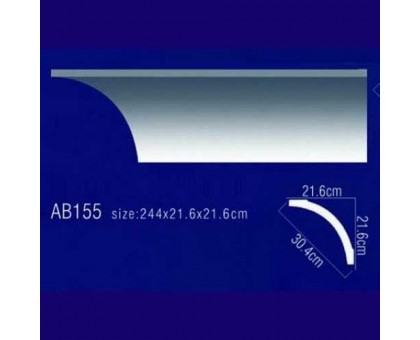 AB155 Плинтус потолочный без орнамента в г. Екатеринбург
