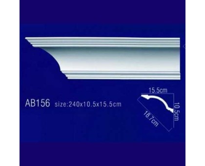 AB156 Плинтус потолочный без орнамента в г. Екатеринбург