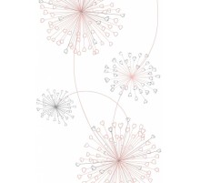 Панель пластиковая 201/2 одуванчики розовые в г. Екатеринбург