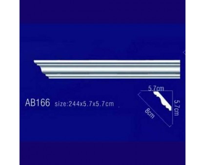 AB166 Плинтус потолочный без орнамента в г. Екатеринбург