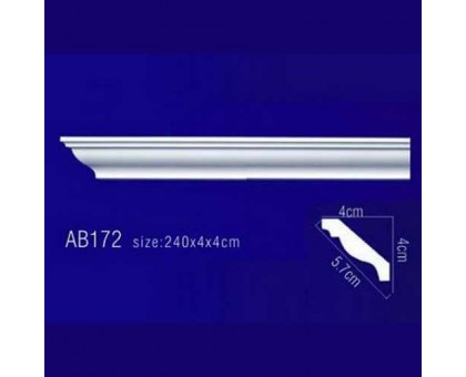 Плинтус потолочный без орнамента Гибкий AB172F в г. Екатеринбург