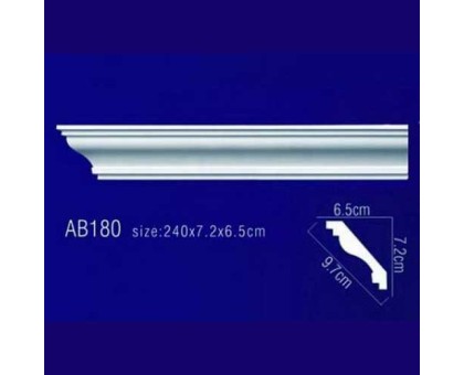 Плинтус потолочный без орнамента Гибкий AB180F в г. Екатеринбург